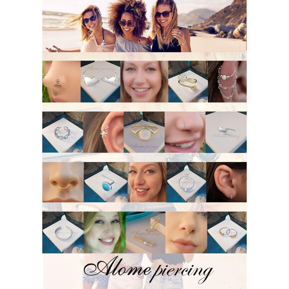 Minimalist Gold Clip-On Nose Ring - 14k Handmade 24 Gauge for Effortless Style - Picture 8 of 9